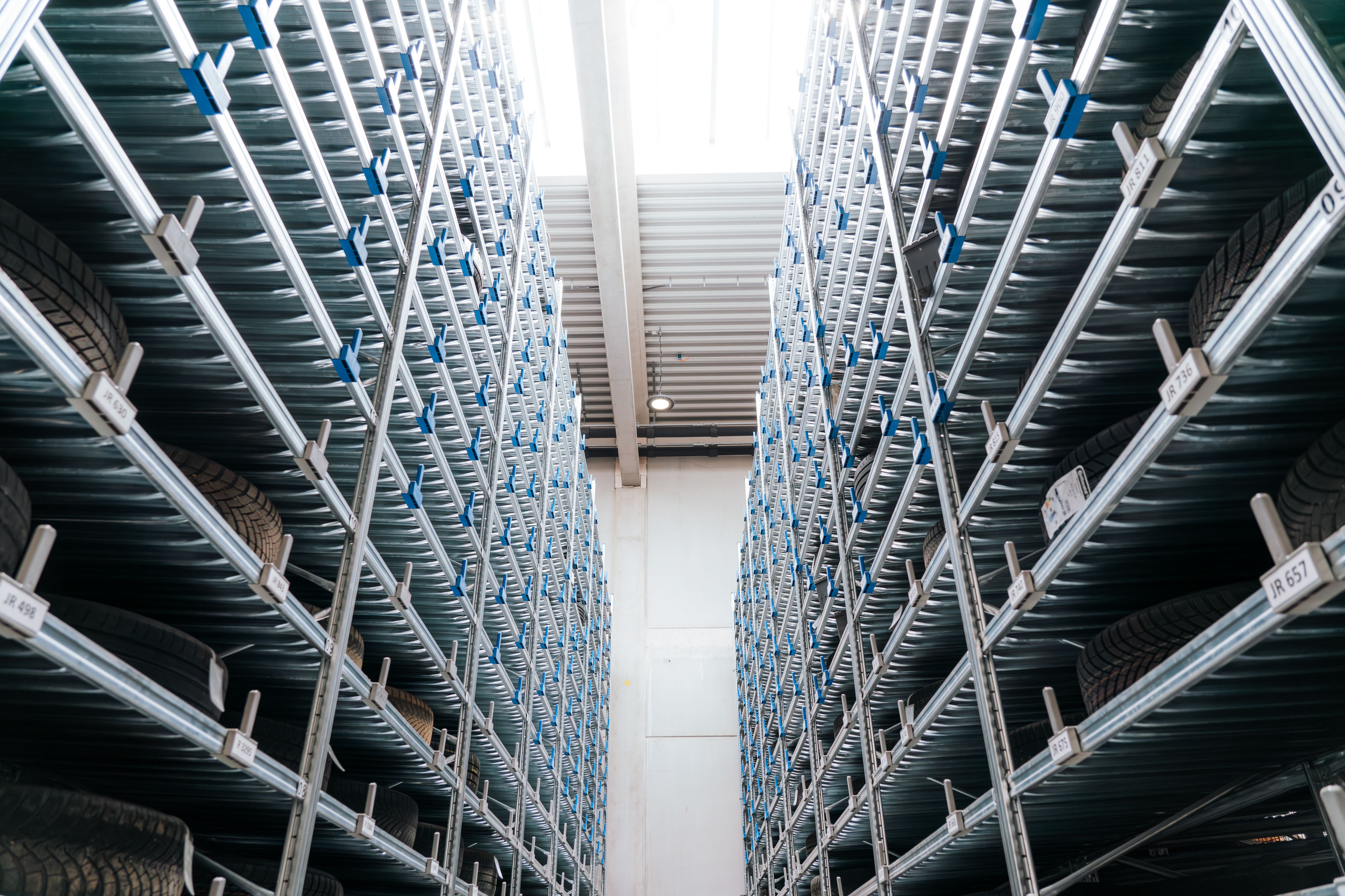 Reifenlage der Werkstatt