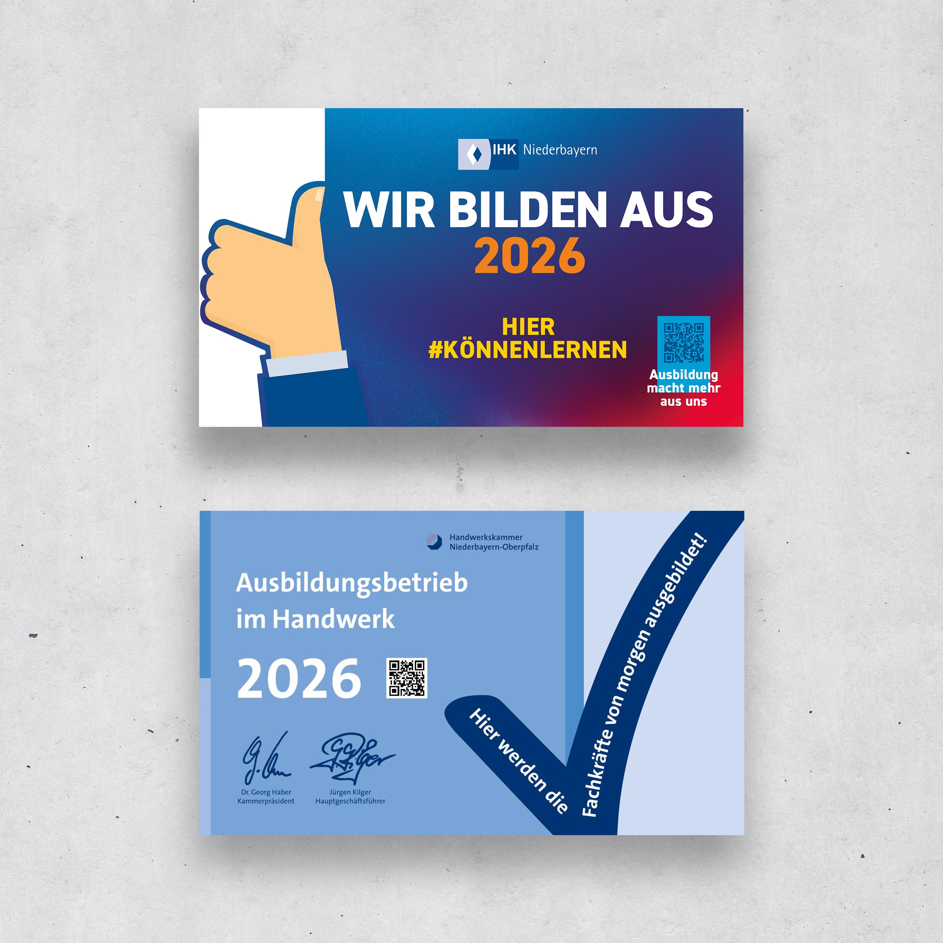 Die offiziellen Siegel der IHK und Handwerkskammer als Ausbildungsbetrieb 2026