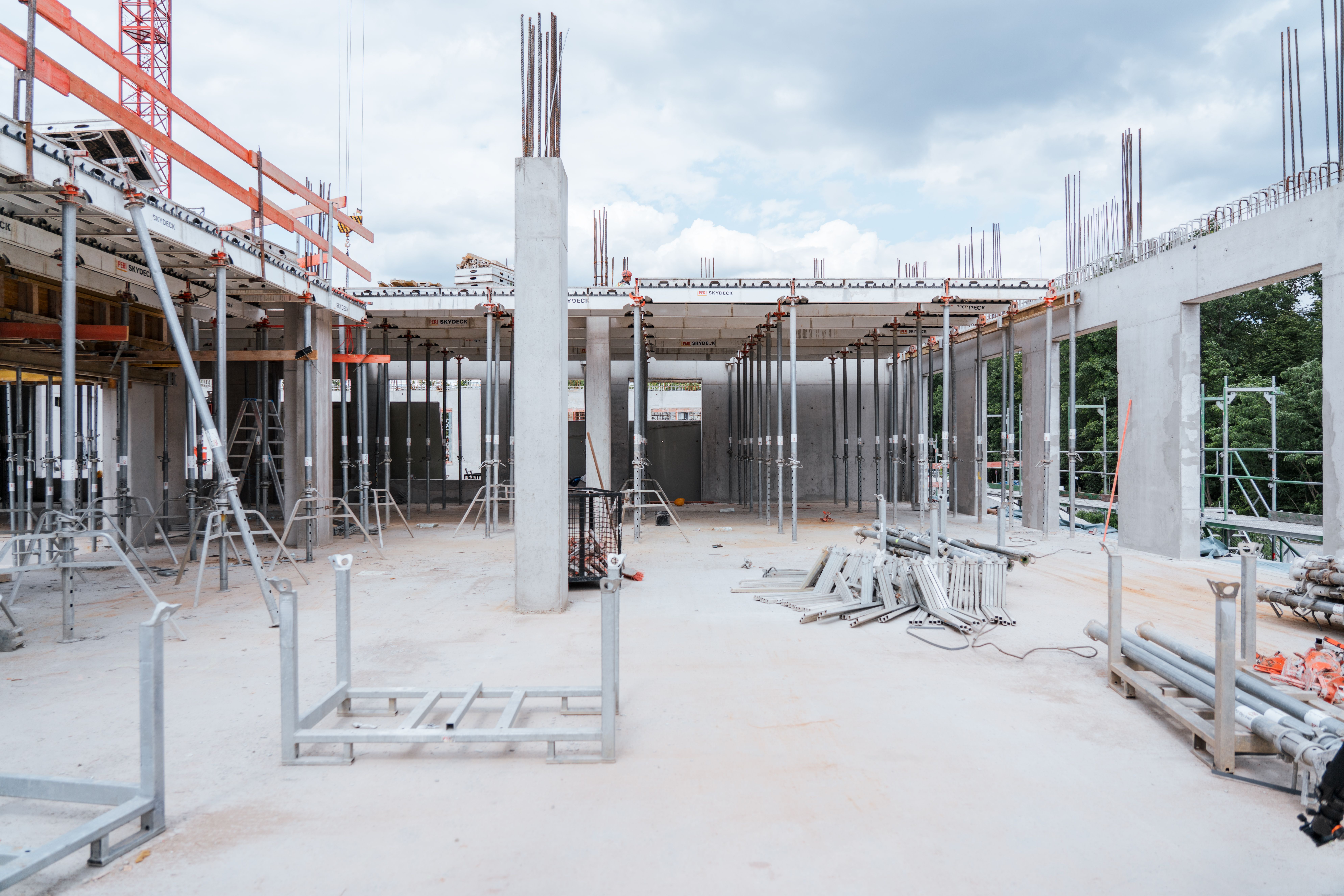 Neubau Kinderklinikum Nürnberg: Baustelle Rohbau