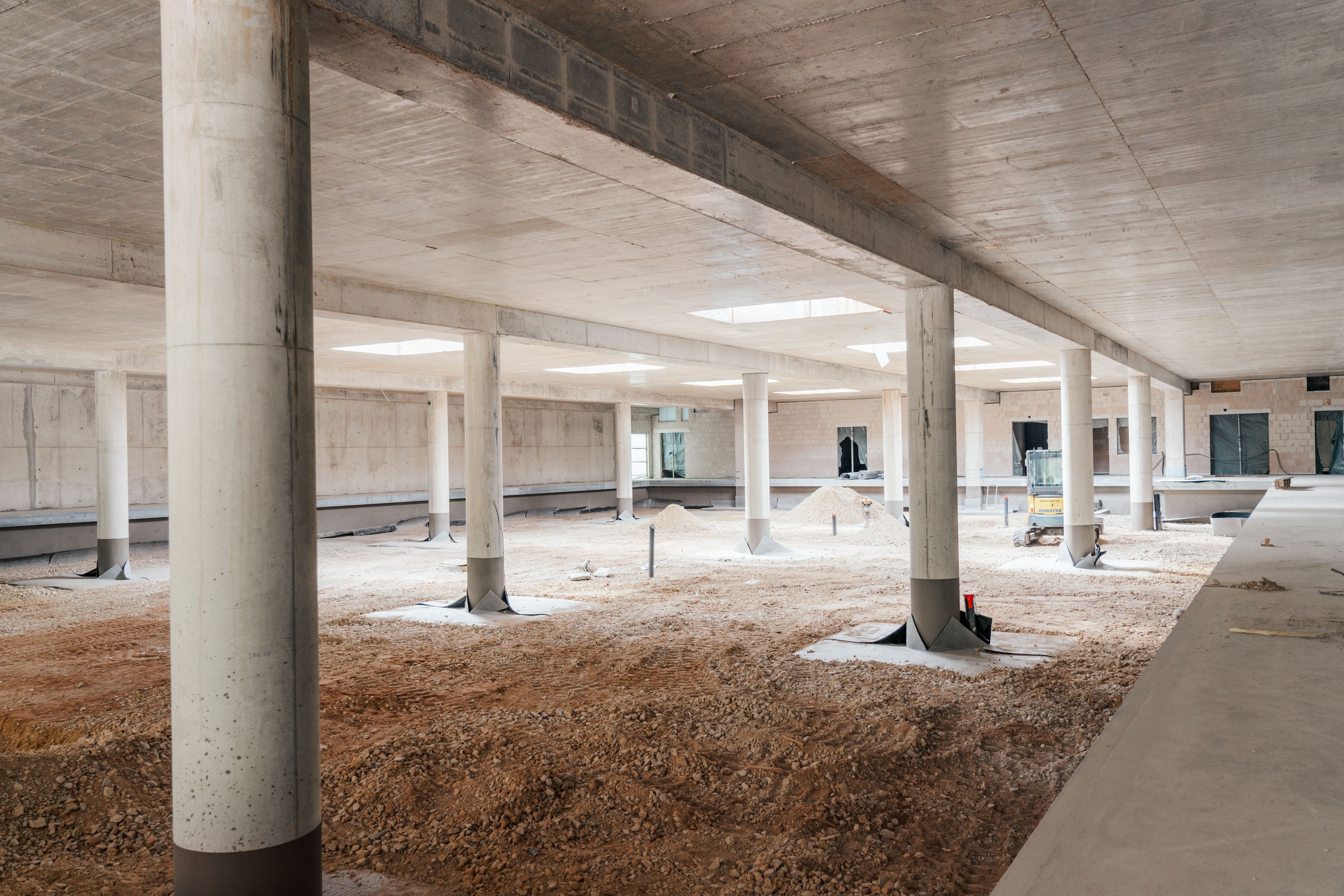 Neubau Kinderklinikum Nürnberg: Rohbau-Baustelle von innen