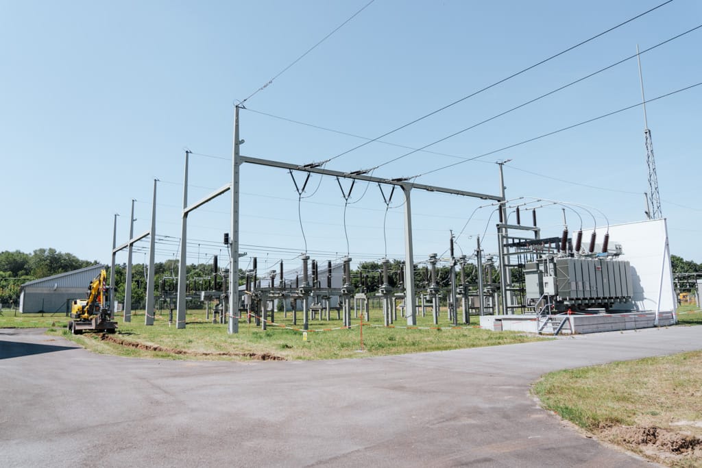 Das Umspannwerk in Schwarzenfeld ist eines von drei Stromtrassenprojekten des JR Netzbaus