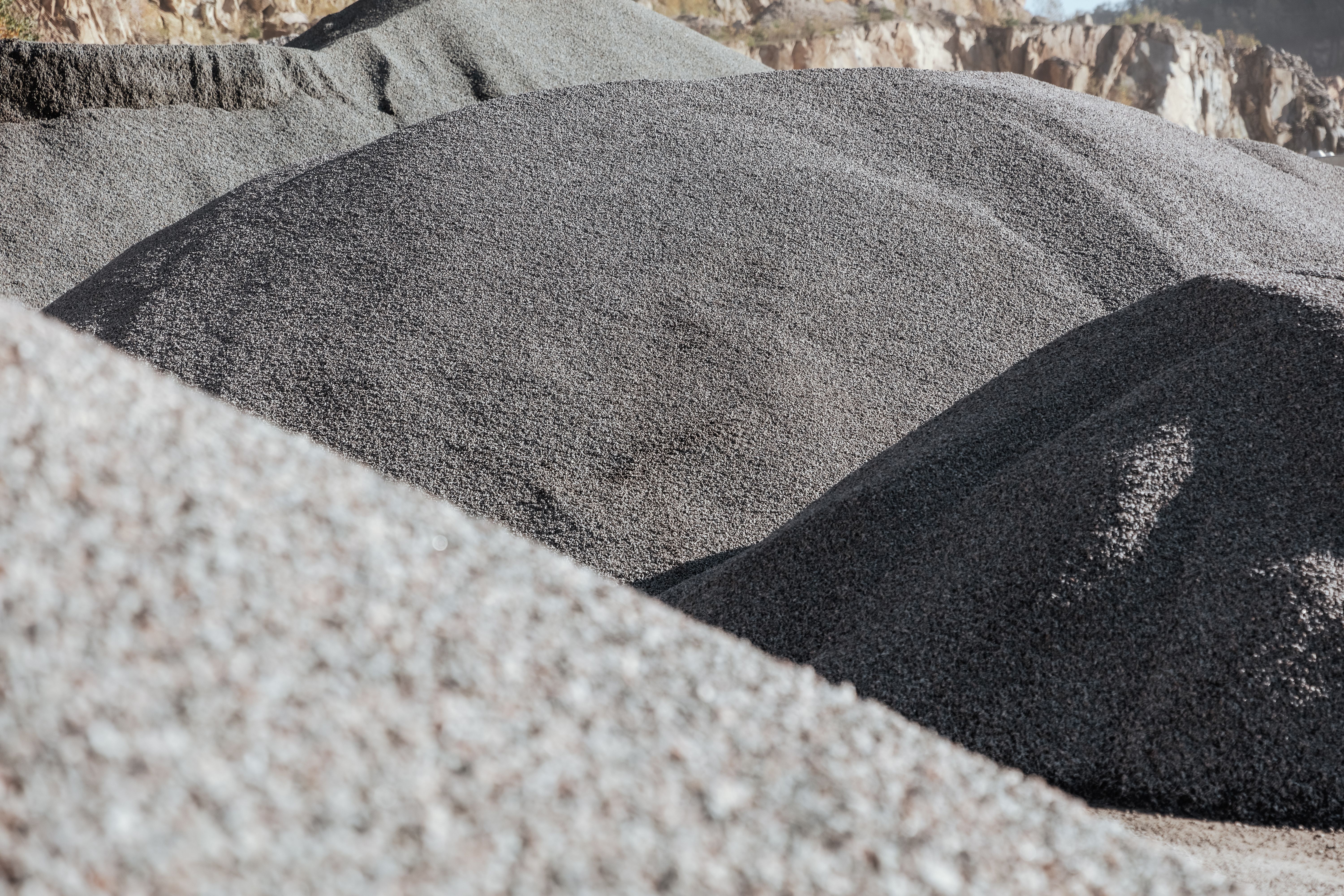 Mineralbaustoffe bei Rädlinger: Detailaufnahme von Kies