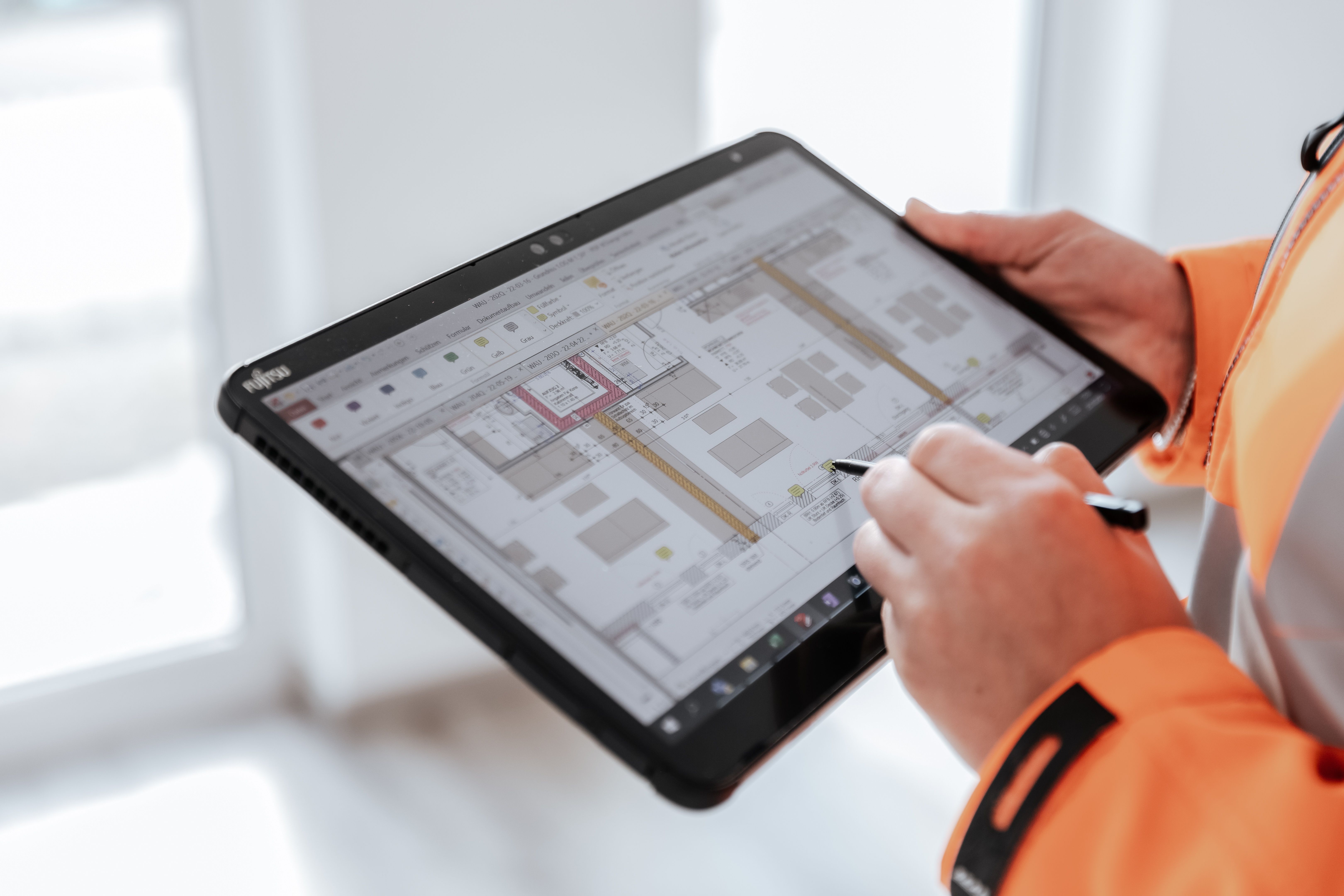 Detailaufnahme der JR Baucontrol zum Thema Digitalisierung in Regensburg